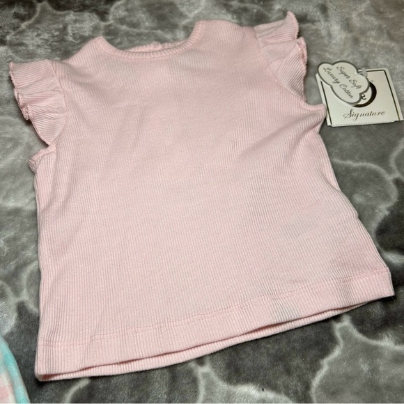 NWT LITTLE ME Baby Girl's 3-Piece Tee, Bodysuit & Headband Set- Size 6M - Picture 9 of 12